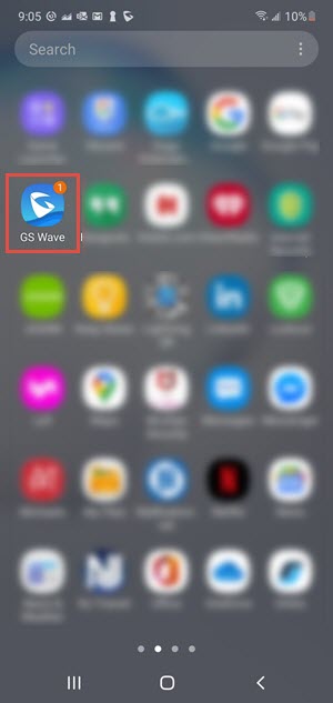 Image: Look for App Icon, Open App